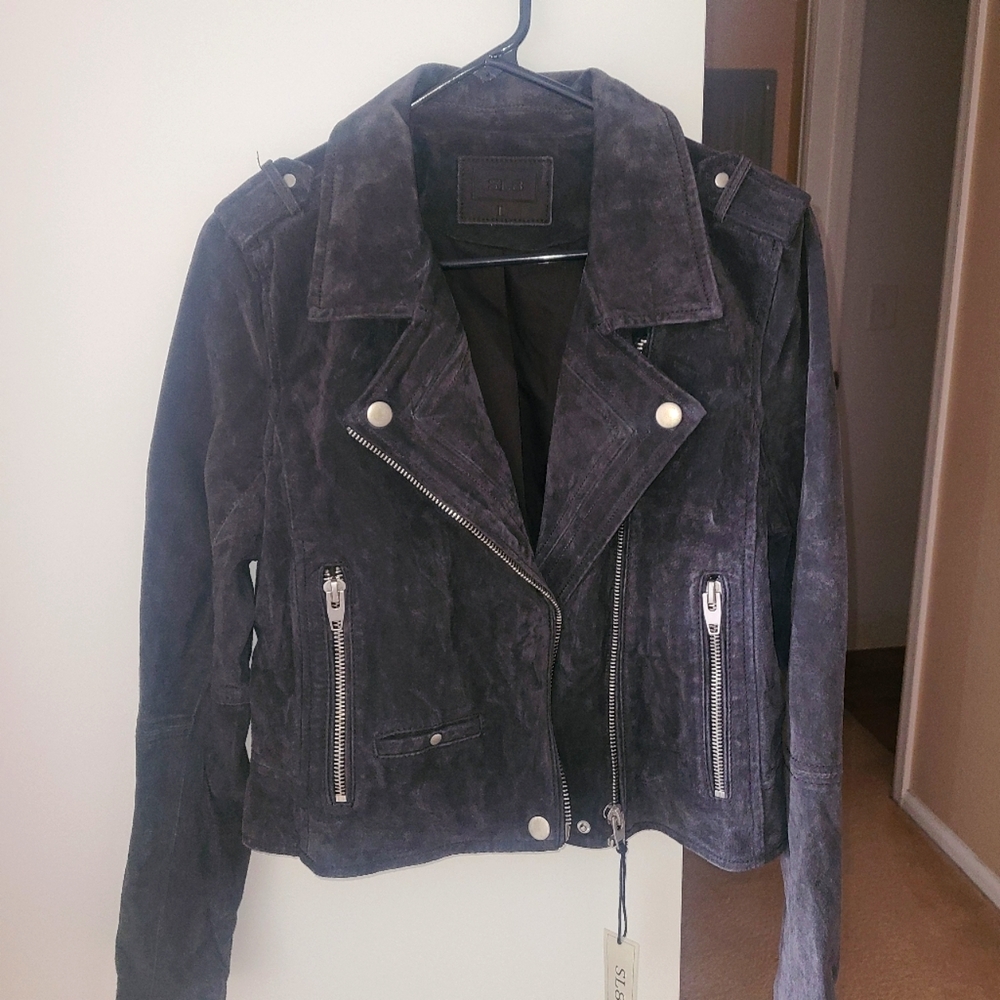 Sl8 suede leather jacket, size L